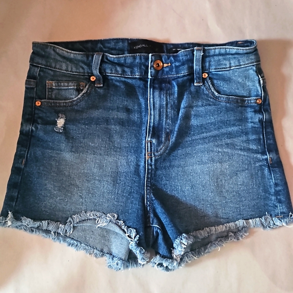 Kendall & Kylie The Drigter High-rise Denim Shorts